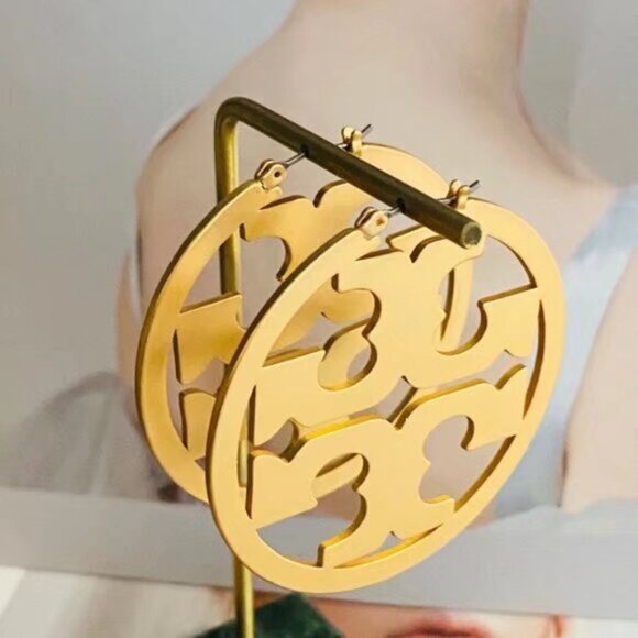 Gold Statement Earrings - Picture 6 of 6